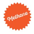Methane stamp on white Royalty Free Stock Photo
