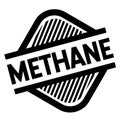 Methane stamp on white Royalty Free Stock Photo