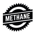 Methane stamp on white Royalty Free Stock Photo