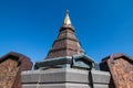 Methanidonnoppha stupa in Inthanon national park Royalty Free Stock Photo