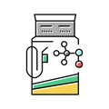 methanol gas station color icon vector illustration