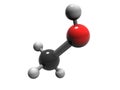 Methanol molecule Royalty Free Stock Photo