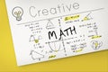 Methematics Math Algebra Calculus Numbers Concept Royalty Free Stock Photo