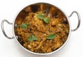 Methi chicken in a kadai Royalty Free Stock Photo