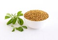 Methi or Fenugreek Seeds and Leaves