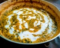 Methi Malai Matar - Made with Fenugreek and Peas and cream Royalty Free Stock Photo