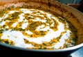 Methi Malai Matar - Made with Fenugreek and Peas and cream Royalty Free Stock Photo
