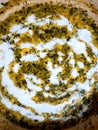 Methi Malai Matar - Made with Fenugreek and Peas and cream Royalty Free Stock Photo