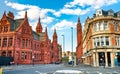 Methodist Central Hall and Victoria Law Courts in Birmingham, England Royalty Free Stock Photo