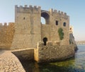 Methoni, Greece 9 August 2017. Fortress of Methoni castle in Greece. A historic building.