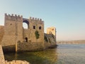 Methoni, Greece 9 August 2017. Historic castle of Methoni in Greece