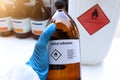 methyl cellosolve in glass,Hazardous chemicals and symbols