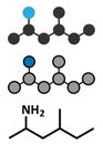 Methylhexanamine (1,3-dimethylamylamine, DMAA) stimulant drug molecule