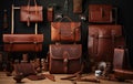 Meticulous Making leather goods master. Generate Ai