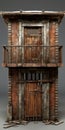 Meticulous Photorealistic House With Balcony: A Confessional Filthy Sculpture