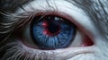 Meticulous Photorealistic Still Lifes: A Blue Eye With Streaks