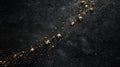Meticulously aligned metallic pins create a shimmering starry scene dark background artistic macro view sparkling concept