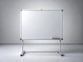 Realistic 3D Whiteboard Mockup Detailed Texture Clean Design Empty Surface for Versatile Use in Presentations Marketing Royalty Free Stock Photo