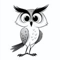 Frightened Owl Full Body Expert Visual Prompt Engineering for Stunning Image Creation Royalty Free Stock Photo