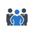 Business expert team icon