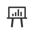 Presenting statistics report icon