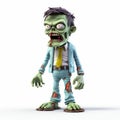 Meticulously Detailed 3d Render Of A Zombie Businessman