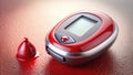 Accurate Digital Illustration of a Glucometer for Blood Glucose Monitoring A Detailed and Realistic Medical Device for Royalty Free Stock Photo