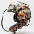 Meticulously Detailed Helmet With Hoses And Speaker - A Unique Toonami Inspired Design