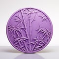 Meticulously Detailed Purple Bamboo Carved Zbrush Sculpture