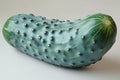Surreal 3D Render of a Bumpy Cucumber with Detailed Texture and Lighting Royalty Free Stock Photo