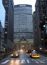 MetLife Building, view from the South Park Avenue in the evening, New York