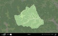 Metnitz highlighted, Austria. Topographic German Royalty Free Stock Photo