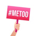 Metoo hashtag thursday throwback symbol. Vector stock illustration.