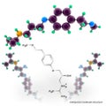 Metoprolol molecule structure