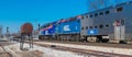 Metra commuter train arrives in Mokena from Chicago