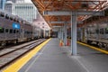 Metra passenger trains Royalty Free Stock Photo