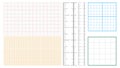 Metric Graph Paper And Corner Ruler Set Vector