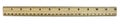 Wood ruler isolated Royalty Free Stock Photo