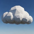 Metrically stylized cloud resembling an inflated structure made Royalty Free Stock Photo