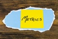 Metrics business analytics analysis benchmark measurement