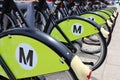 Metro Bike Share - Los Angeles, California Royalty Free Stock Photo