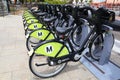 Metro Bike Share - Los Angeles, California Royalty Free Stock Photo