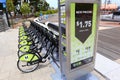 Metro Bike Share - Los Angeles, California Royalty Free Stock Photo