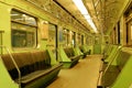 Metro car interior Royalty Free Stock Photo