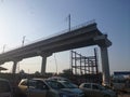 Metro construction in Delhi