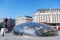 Metro entrance at Gare St. Lazare in Paris, France Royalty Free Stock Photo