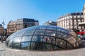 Metro entrance at Gare St. Lazare in Paris, France Royalty Free Stock Photo