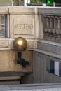 Metro entrance in Paris Royalty Free Stock Photo