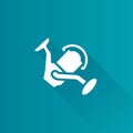 Metro Icon - Fishing reel Royalty Free Stock Photo