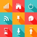 Metro Icons Royalty Free Stock Photo